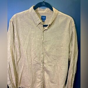 J. Crew Men's Casual Brown‎ Button Down Shirt